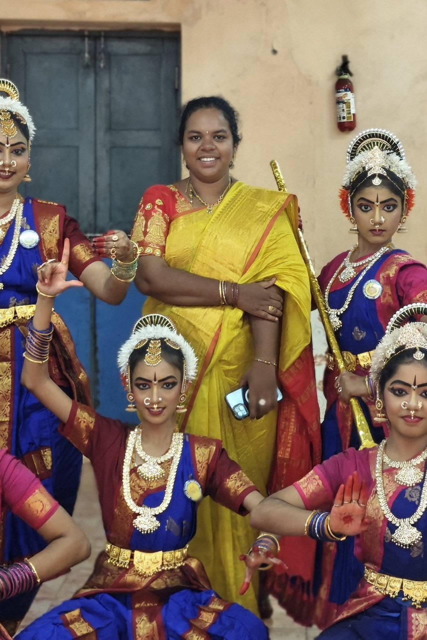 Performance Preparation — representative Kuchipudi imagery